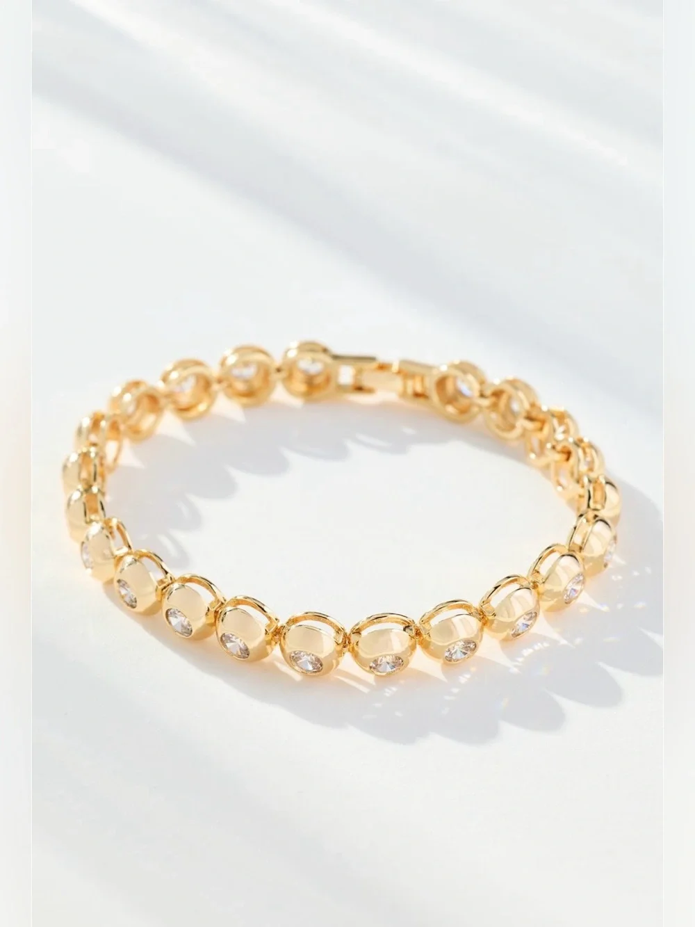 Crystal tennis bracelet